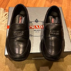 Kids Prada Shoes black leather size 25 #prada @prada